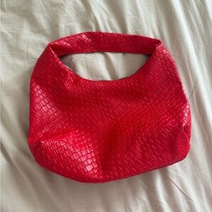 Red Woven Women's Bag